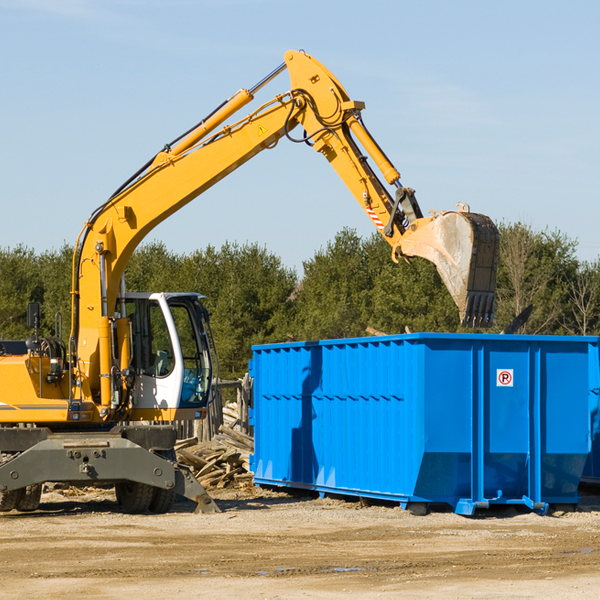 what size residential dumpster rentals are available in Burlington NY